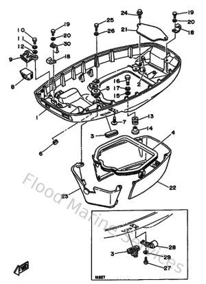 Diagram for Bottom Cowling