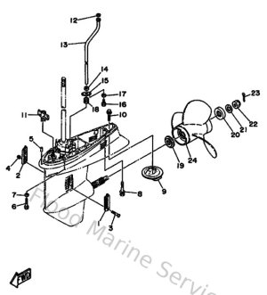 Diagram for Lower Casing & Drive