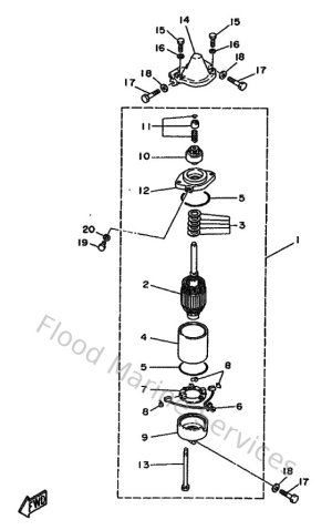 Diagram for Starting Motor