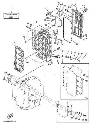 Diagram for Cylinder. Crankcase 2