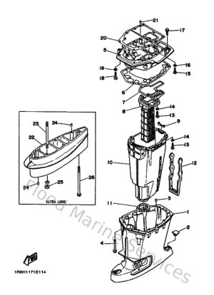 Diagram for Upper Casing