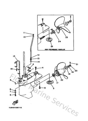 Diagram for Lower Casing & Drive 2