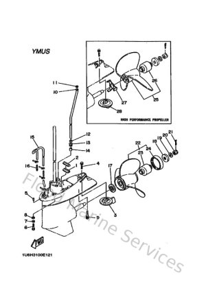 Diagram for Lower Casing & Drive 2 (USA)