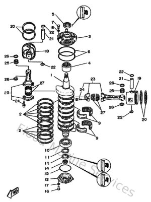 Diagram for Crankshaft & Piston