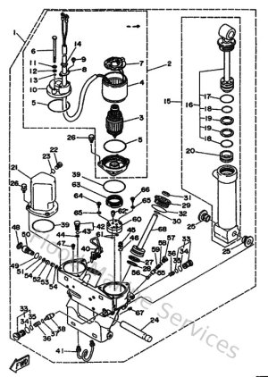 Diagram for Power Trim & Tilt Assy