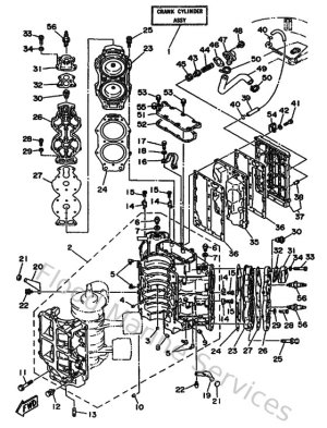 Diagram for Cylinder & Crankcase