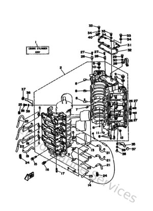 Diagram for Cylinder. Crankcase 1