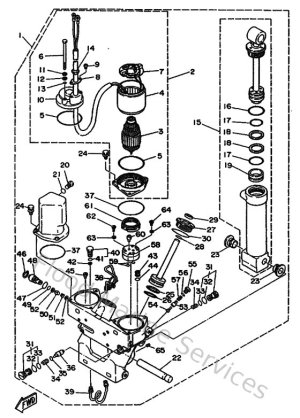 Diagram for Power Trim & Tilt Assy