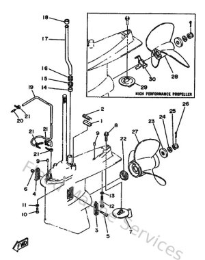 Diagram for Lower Casing & Drive 2