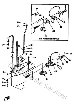 Diagram for Lower Casing & Drive