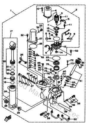 Diagram for Power Trim & Tilt Assy
