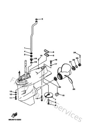Diagram for Lower Casing & Drive 2