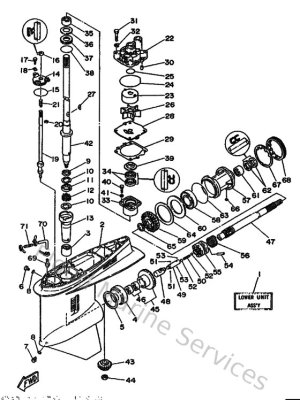 Diagram for Lower Casing & Drive 1