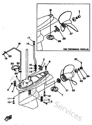 Diagram for Lower Casing & Drive 2