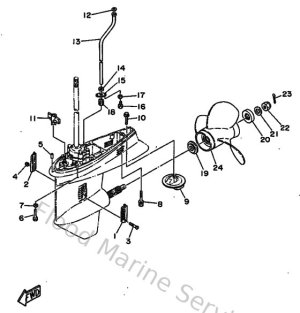 Diagram for Lower Casing & Drive