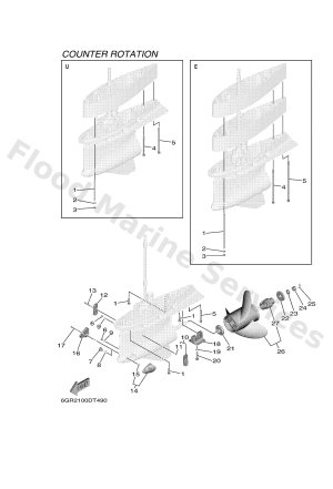 Diagram for LOWER CASING & DRIVE 6