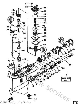 Diagram for Lower Casing & Drive