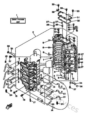 Diagram for Cylinder & Crankcase 1