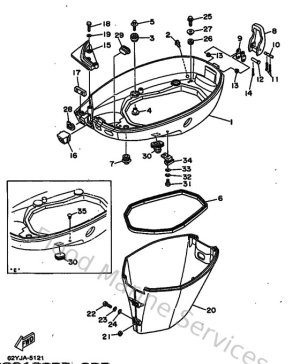 Diagram for Bottom Cowling