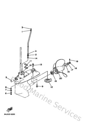 Diagram for Lower Casing & Drive 4