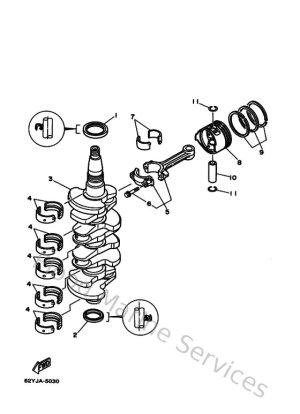Diagram for Crankshaft & Piston