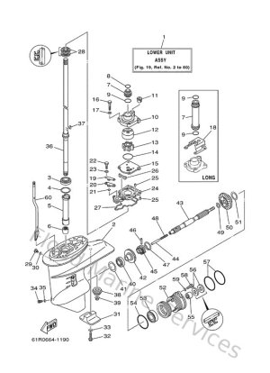 Diagram for Lower Casing. Drive 1