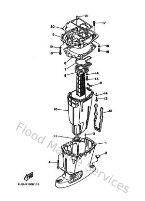 Diagram for Upper Casing