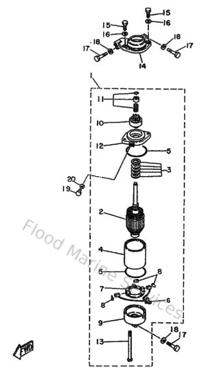 Diagram for Starting Motor