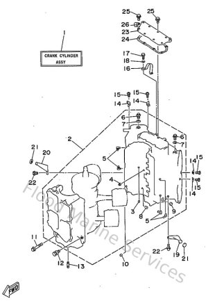 Diagram for Cylinder. Crankcase 1