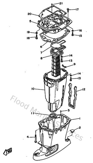 Diagram for Upper Casing