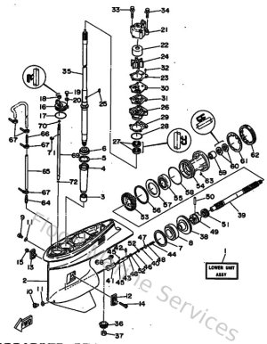 Diagram for Lower Casing & Drive