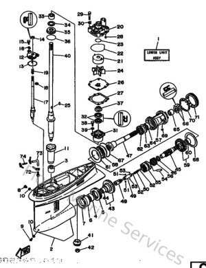 Diagram for Lower Casing & Drive 1