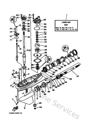 Diagram for Lower Casing & Drive 1