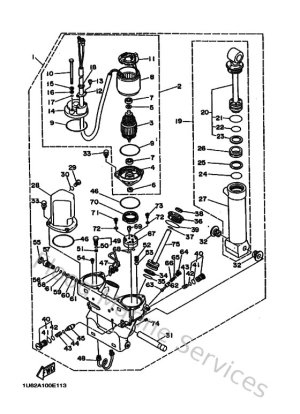 Diagram for Power Trim & Tilt Assy 1