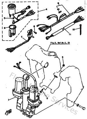 Diagram for Power Trim & Tilt Assy