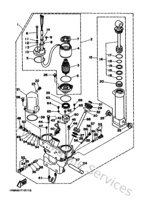 Diagram for Power Trim & Tilt Assy