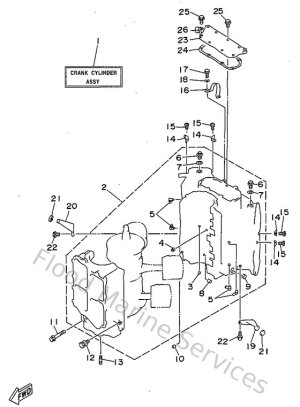 Diagram for Cylinder. Crankcase 1