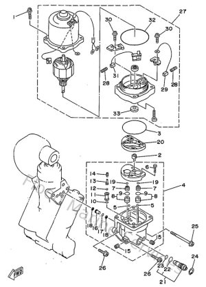 Diagram for Power Trim & Tilt Assy 2