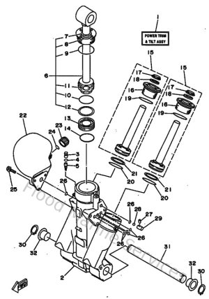 Diagram for Power Trim & Tilt Assy