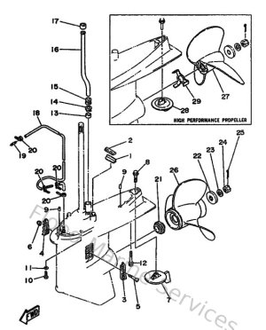Diagram for Lower Casing & Drive 2