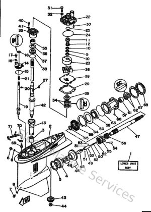 Diagram for Lower Casing & Drive