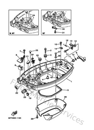 Diagram for Bottom Cowling