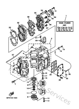 Diagram for Cylinder & Crankcase