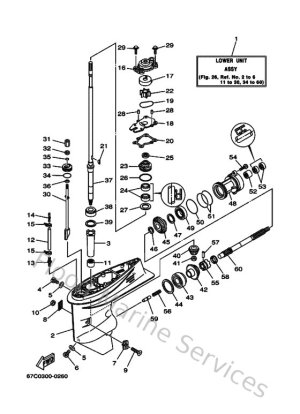 Diagram for Lower Casing & Drive 1
