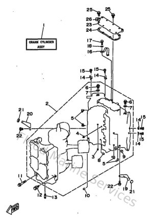Diagram for Cylinder & Crankcase 1