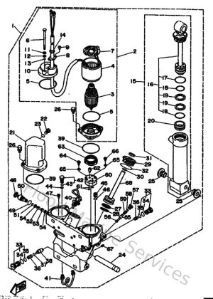 Diagram for Power Trim & Tilt Assy 1