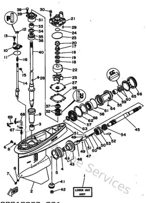 Diagram for Lower Casing & Drive