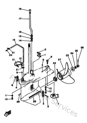 Diagram for Lower Casing & Drive 2