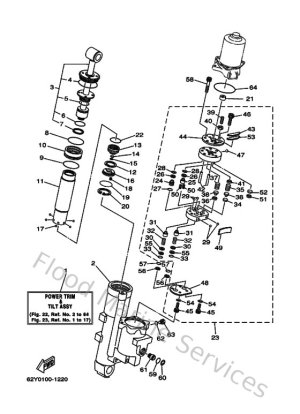 Diagram for Power Trim & Tilt Assy 1