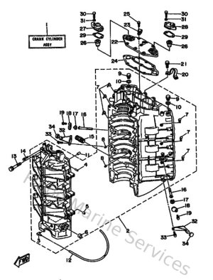 Diagram for Cylinder & Crankcase 1